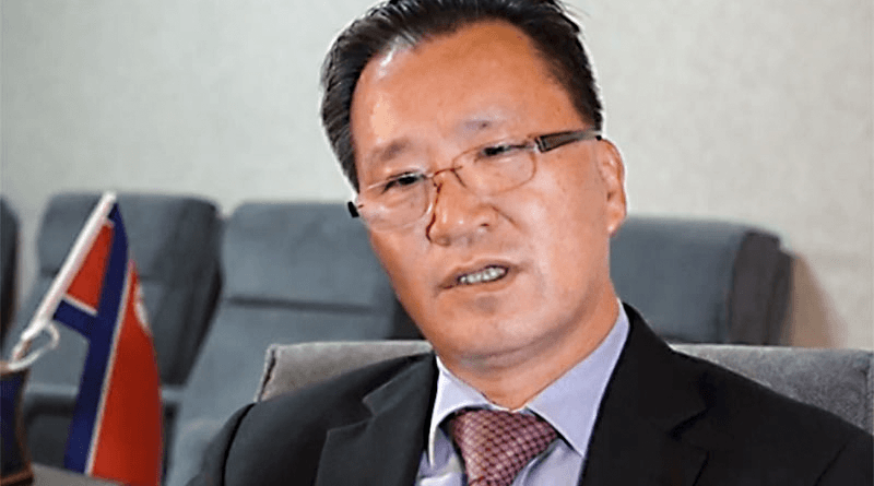 Kim Son Gyong, vice-Ministro das Relações Exteriores encarregado de organizações internacionais da República Popular Democrática da Coreia